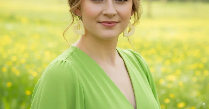 Pendientes para vestido verde lima