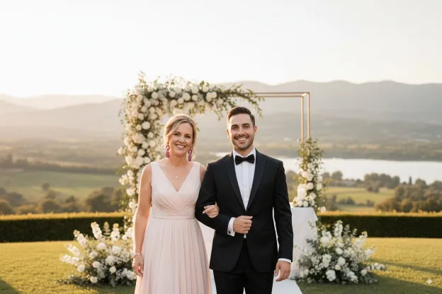 Pendientes para madrina de boda