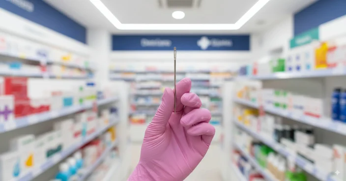 Hacer pendiente con una aguja