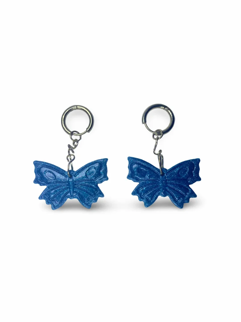 Pendientes aro mariposa