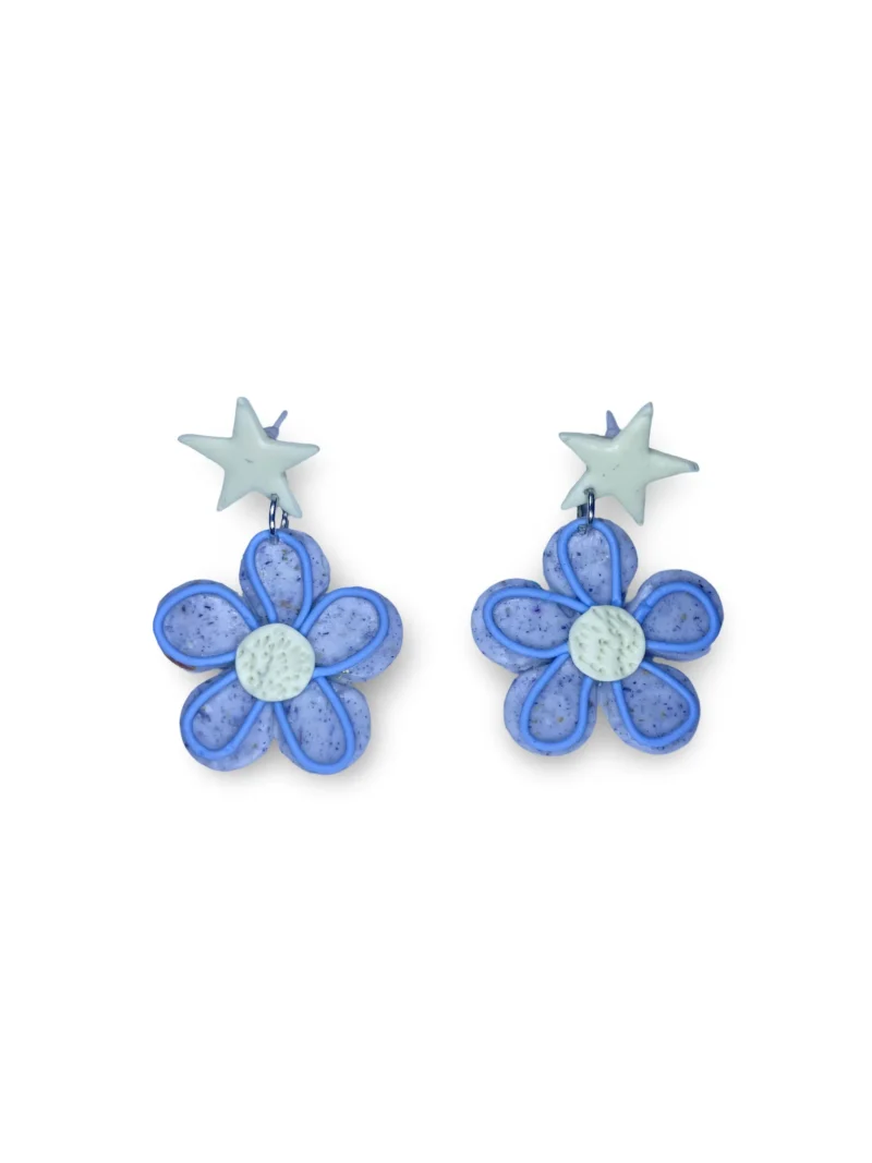 Pendientes flores margaritas y estrellas