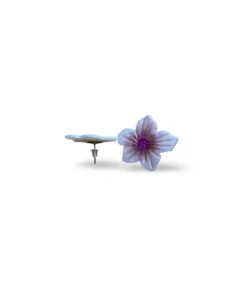 Pendientes de flores violetas