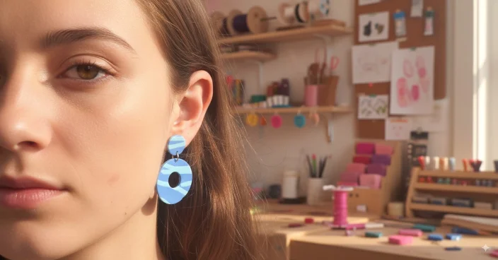 Pendientes geométricos de mujer