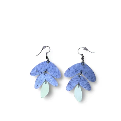Pendientes largos de hojas