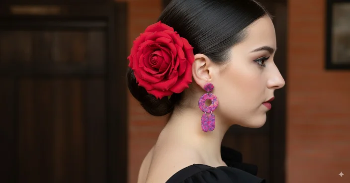 Pendientes de flamenca 