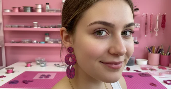 Pendientes largos de mujer