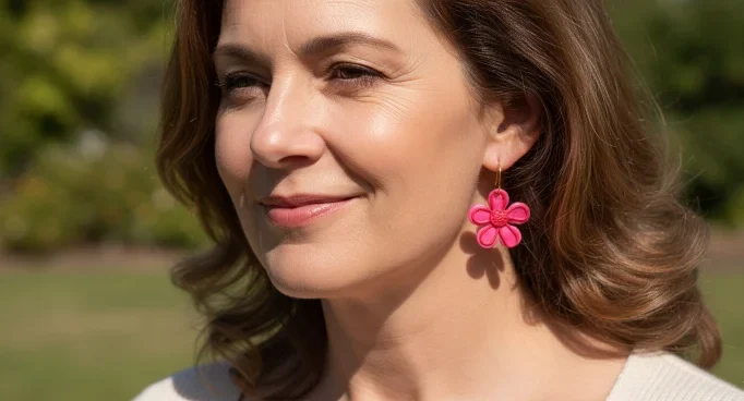 Pendientes de flores que te hacen más joven