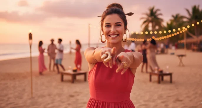 Pendientes vestido rojo coral Pendientes para vestido rojo coral