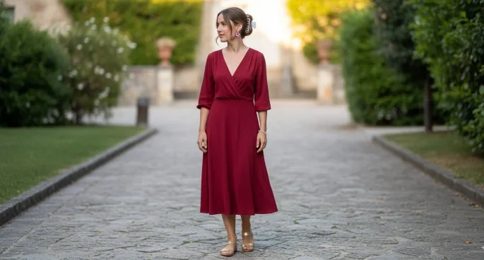 Pendientes vestido rojo rubí Pendientes para vestido rojo rubí