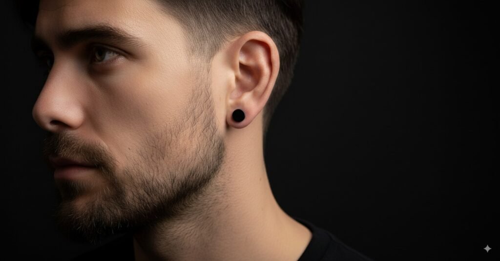 Pendientes stud de hombre