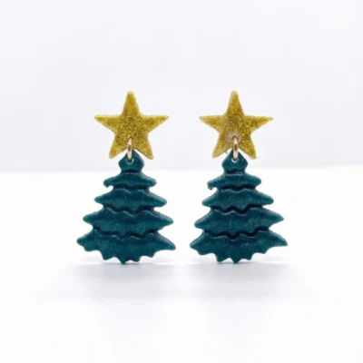 Pendientes de arbol de navidad
