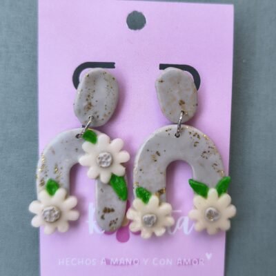 ADRIANA gris con flores