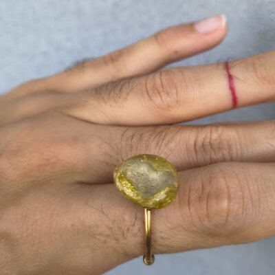 ANILLO MARINA AMARILLO - cristales marinos